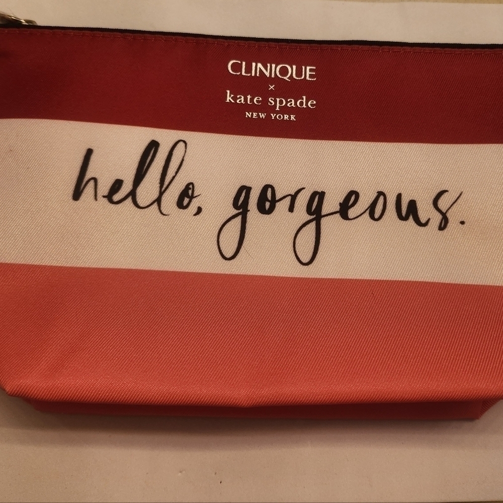 NWOT Clinique with Kate Spade Makeup Pouch